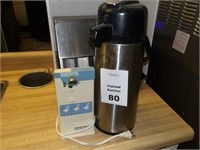 Stainless Steel Airpot with Lever and Can Opener