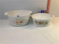 Corningware 5 qt & 2.5 qt Dishes