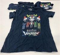 4 New Voltron Size M T-Shirts