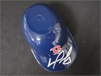 DAVID ORTIZ SIGNED RED SOX BATTING HELMET COA