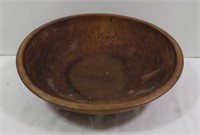 Antique Wooden Bread Bowl(some cracks on bottom)
