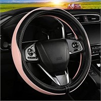 Soft Leather Steering Wheel Cover, Sports Design