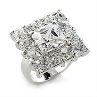 Princess Cut 1.08ct White Sapphire Ring