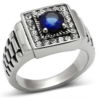 Handsome 1.60ct Montana Blue & White Sapphire Ring