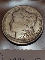 1890 O Morgan silver dollar Error mis stamped