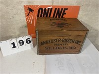 Anheuser-Busch Inc. Wooden Box with Lid