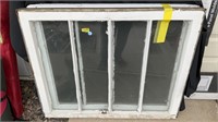 Vintage window panes, lot of two pieces only,