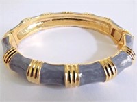 Kenneth Jay Lane KJL Bracelet Hinged Bangle Gold