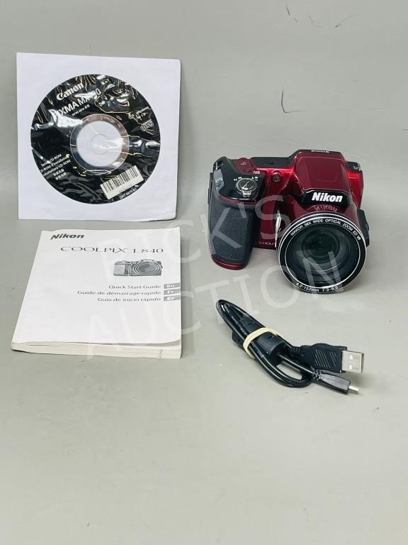Nikon digital camera w/ booklet & disc