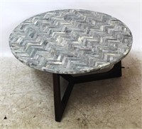 Jonathan Charles round marble top table