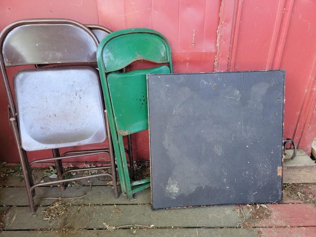 Vintage Card Table w/ Chairs
