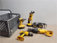 (4) DeWalt Tools with (2) Chargers