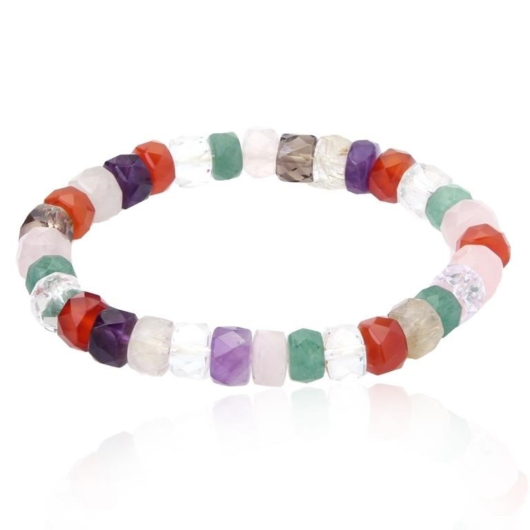 Multi Gemstone Stretch Bracelet