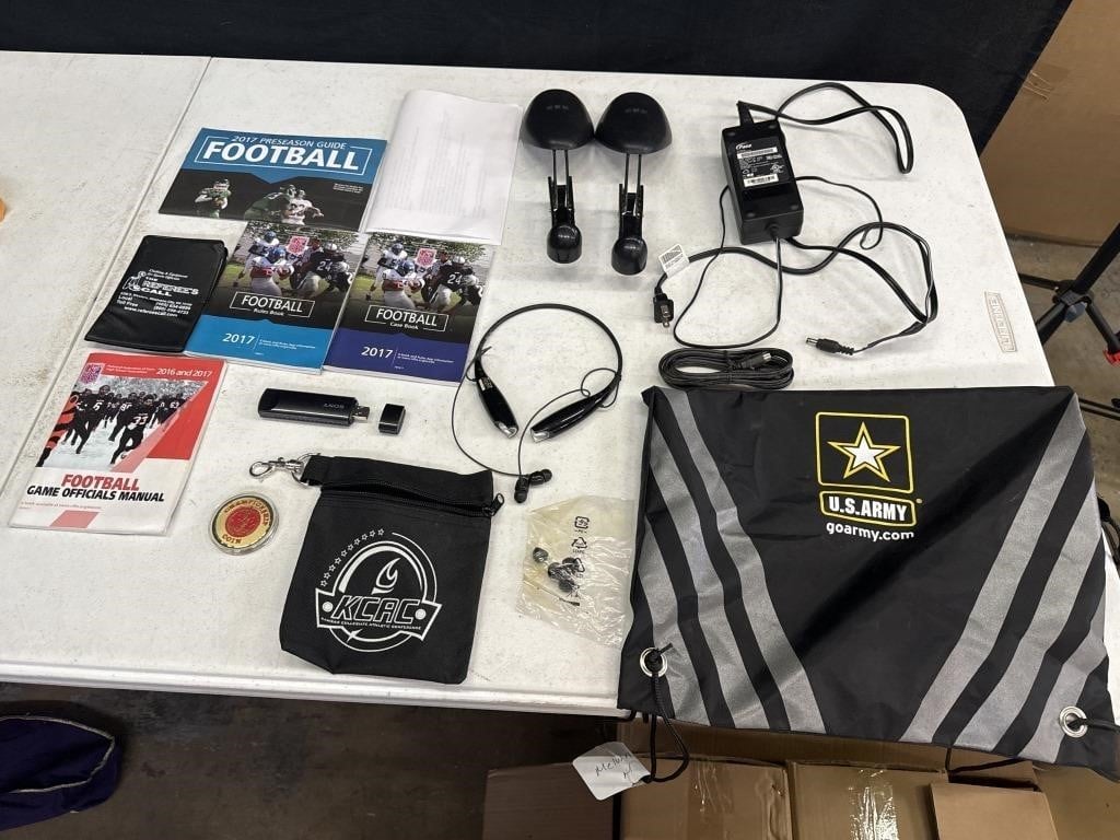 Various Football Manuals / Earphones / Ac Adapter