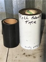 2 Rolls of wide black tape - 6” and 8.5”.
