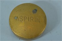 Vintage Brass Aspirin Paper Weight