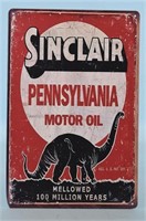 Sinclair Pennsylvania Motor Oil Metal Sign