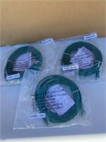 Lot of 3 CAT6 UTP Network Cable 20 ft – Green