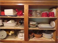 Cabinet contents.