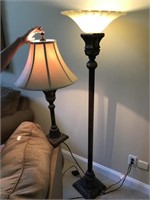 One Floor Lamp & One Table Lamp- Matching