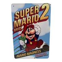 Super Mario 2 box cover tin, 8x12, come in