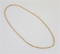 14K Gold Rope Necklace.