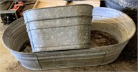 2 Galvanized Tubs