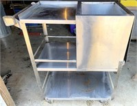 Stainless Steel Service Cart with Cooler