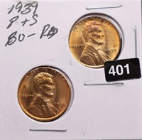 1939-P/S U.S. Lincoln Cents