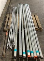 2" x 10' Metal Pipes and Anchor Rods