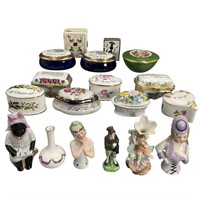 Porcelain Trinket Boxes & Figures