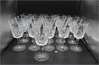 Set of Waterford Lismore Crystal Wine Goblets