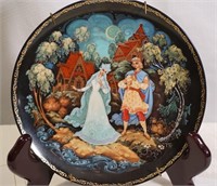 Hand Painted Russian Plate "A Song of Love"