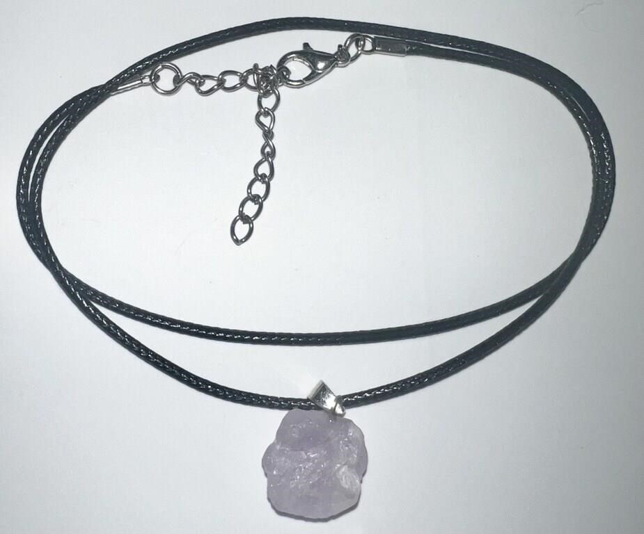 Natural Raw Amethyst Necklace