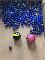 Bag of Marbles to Include 2 Large Examples