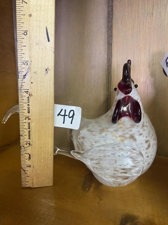 Lenox glass rooster