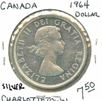 1964 Canadian Silver Dollar