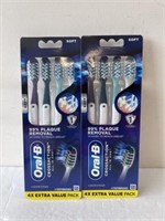 8 oral B toothbrushes