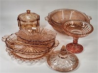 ASSORTED LOT OF DEPRESSION GLASS