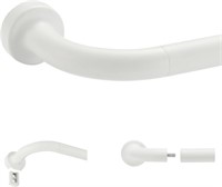 Matte White Disc Curtain Rods