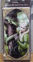 Anne stokes collection decorative art tile