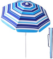 Beach Umbrella - 6.56FT Arc Length  Portable