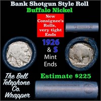 Buffalo Nickel Shotgun Roll in Old Bank Style 'Bel