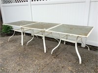 3 Glass Top Patio Tables