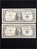 1957 A & 1957 $1 Silver Certificates