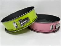 Pink & Green Springform Baking Pans