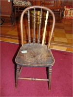 primitive child's chair