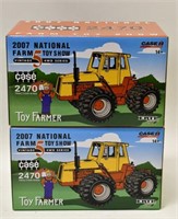 (2) 1/32 Ertl Case 2470 Toy Farmer 2007 NFTS