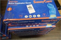 FIVE BOXES OF NEW MEDICAL GLOVES (SMALL)