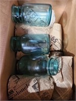 3 boxes of misc jars